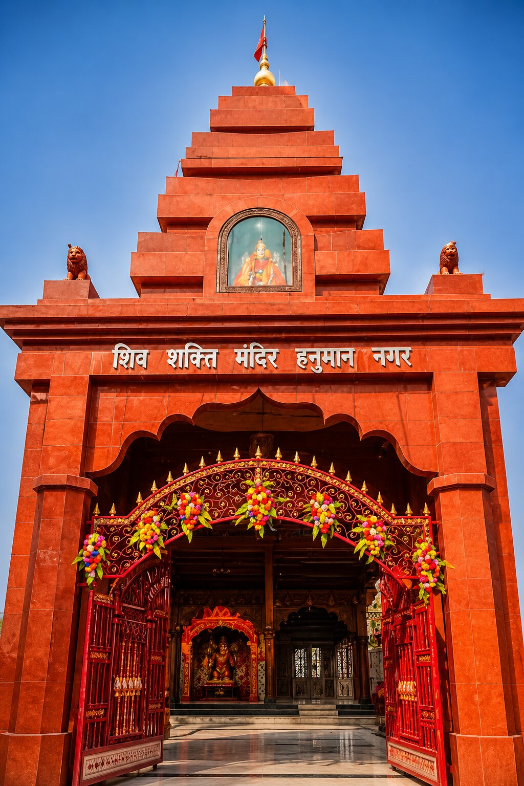 शिव शक्ति मंदिर का भव्य प्रवेश